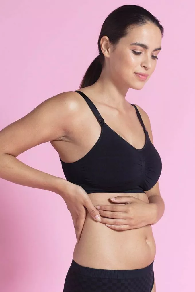 Biustonosz do karmienia Seamless Padded Black