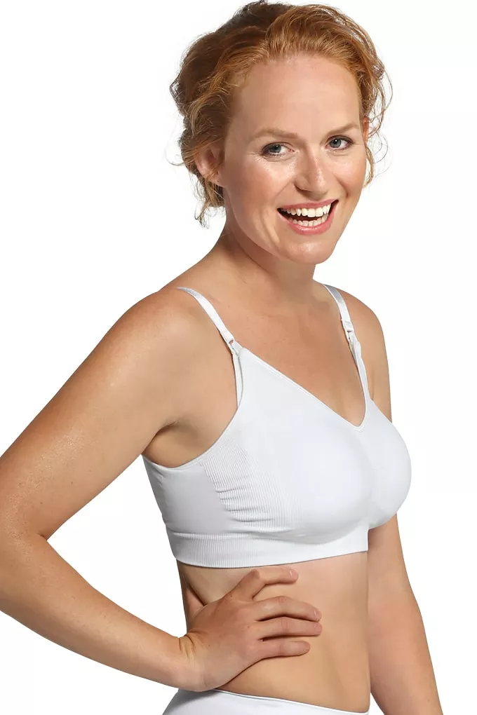 Biustonosz do karmienia Seamless Nursing White