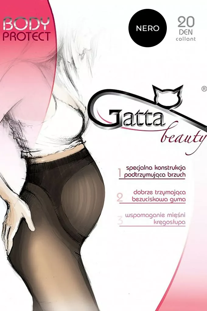 Rajstopy ciążowe Gatta Body Protect 20 DEN NERO
