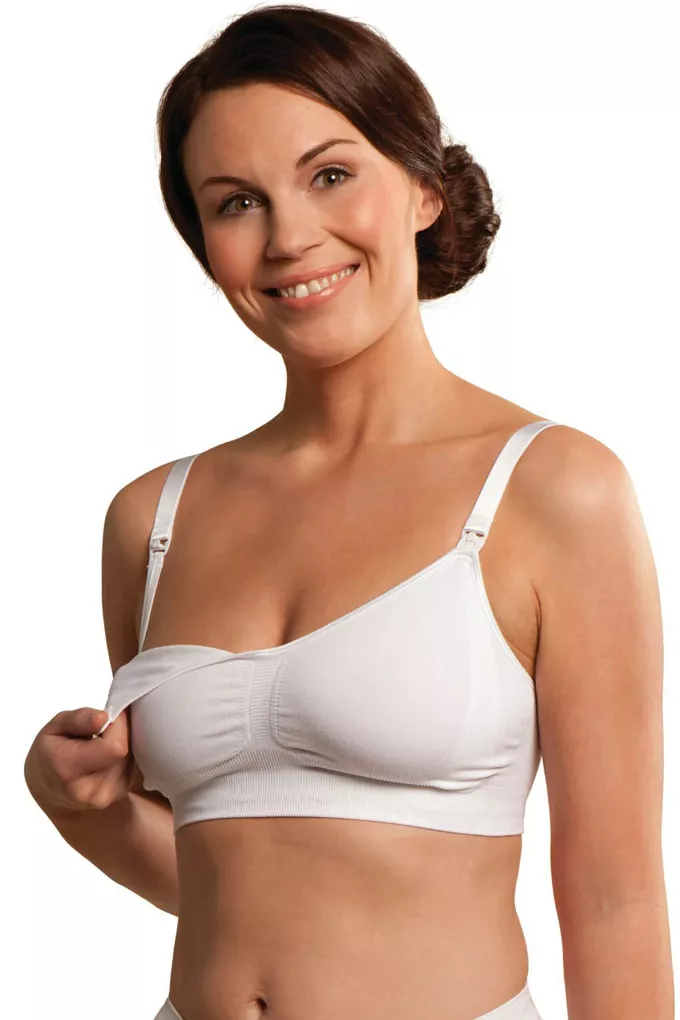 Biustonosz do karmienia Seamless Nursing White