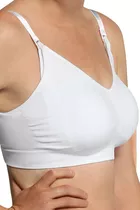 Biustonosz do karmienia Seamless Nursing White