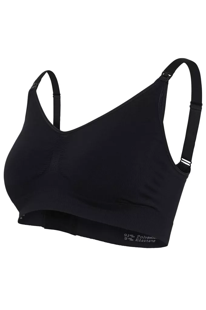 Biustonosz do karmienia Seamless Nursing Black
