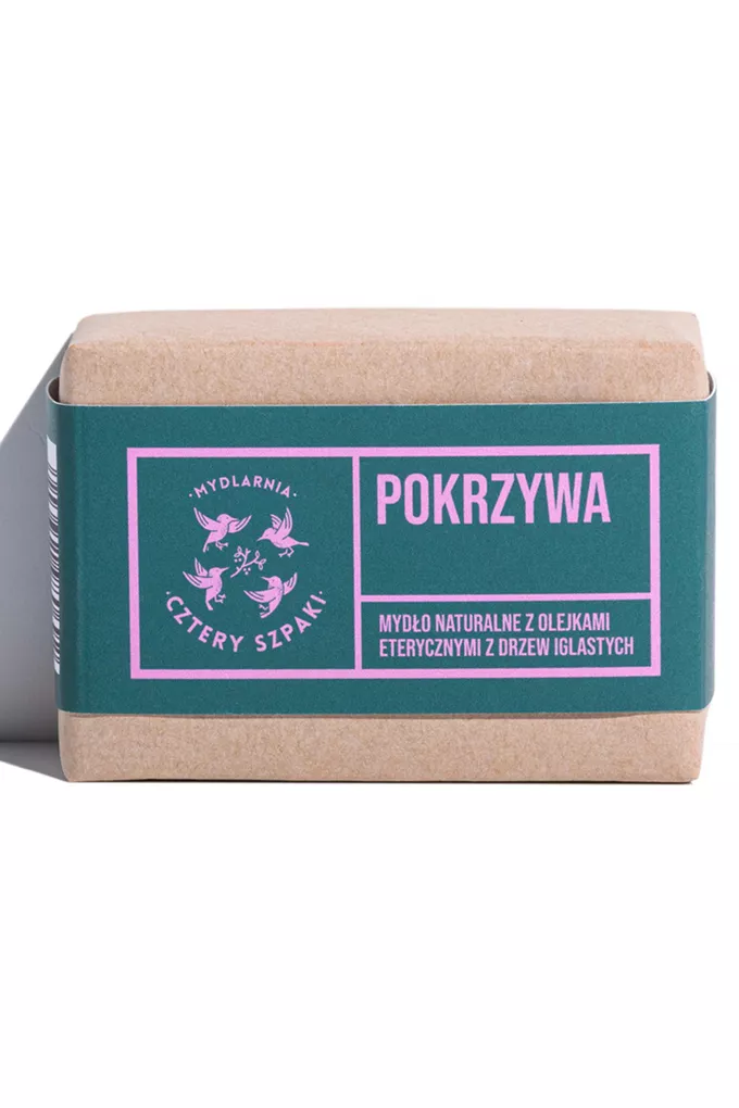 Mydlarnia Cztery Szpaki Mydło Pokrzywa z olejkami eterycznymi z drzew iglastych