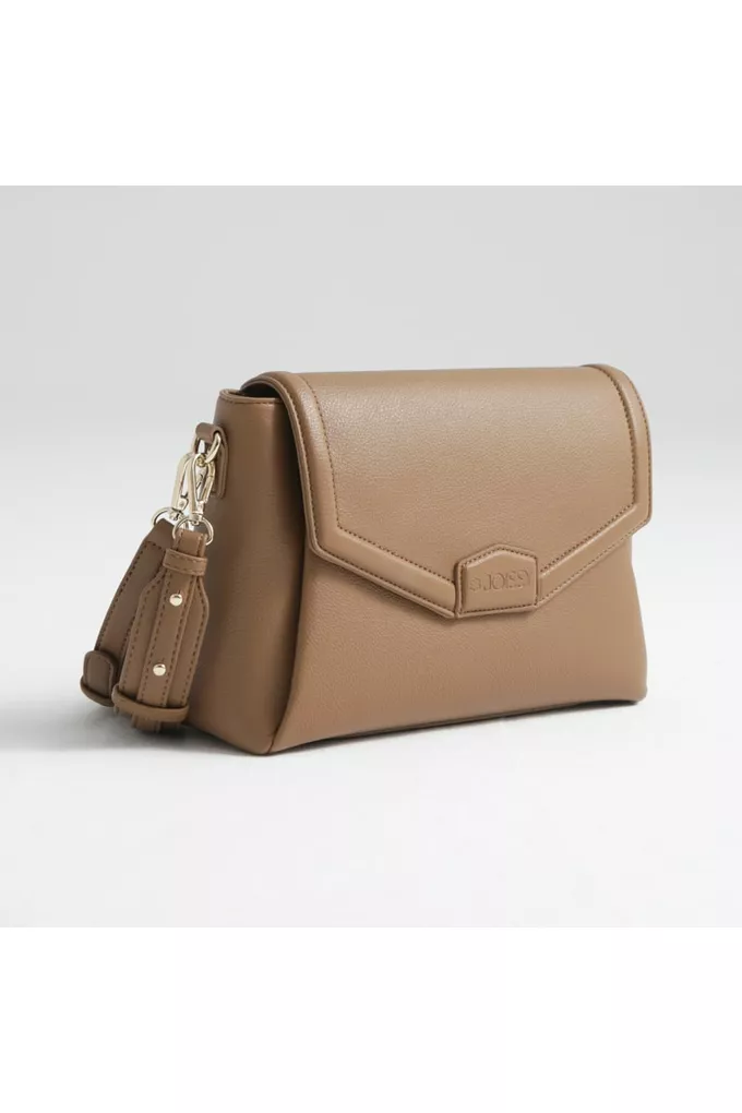 Torebka crossbody Midi Almond 2w1 z boku