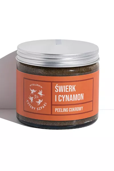 Mydlarnia Cztery Szpaki Peeling cukrowy Świerk i Cynamon