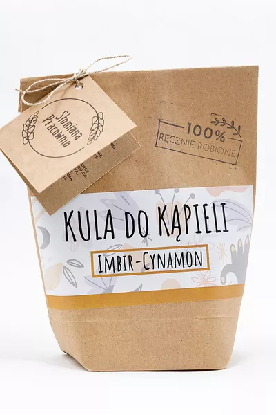 Słomiana Pracownia Kula do kąpieli Imbir-Cynamon