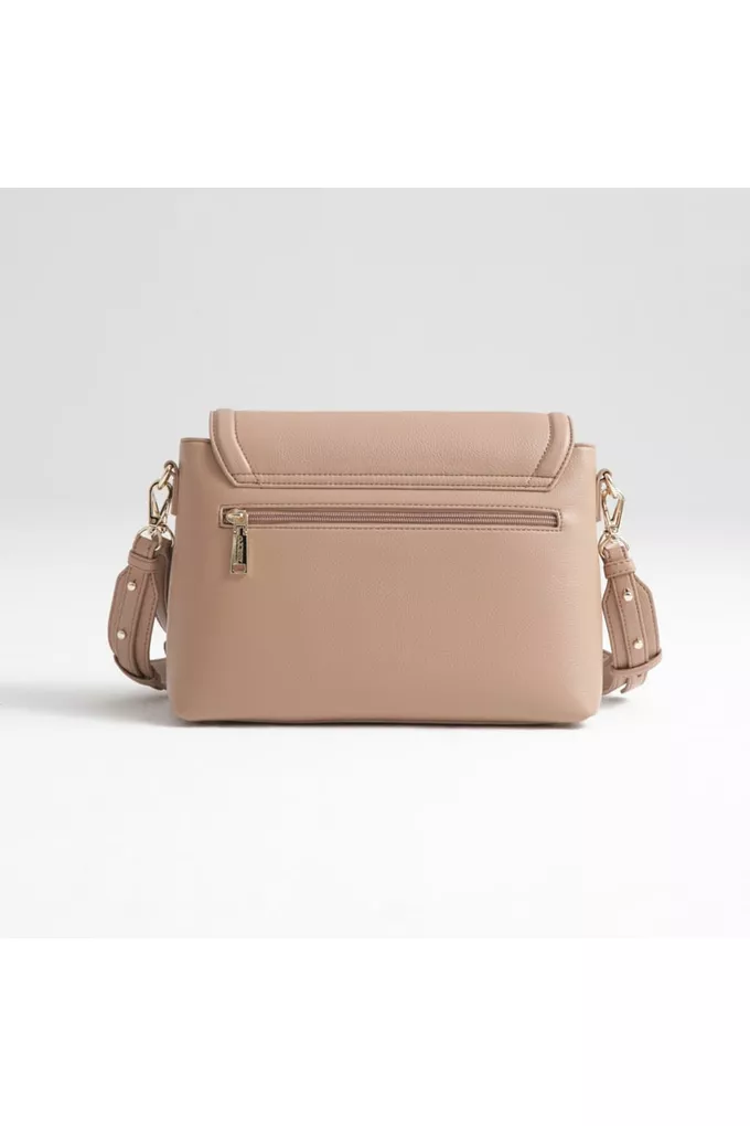 Midi Blush Beige 2w1 torebka crossbody od Joissy widok z tyłu