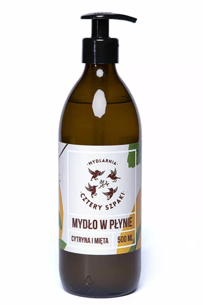 Mydlarnia Cztery Szpaki Mydło w płynie Cytryna i Mięta