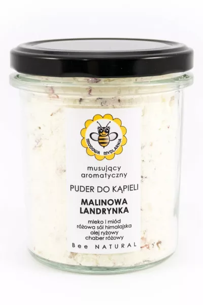 Miodowa Mydlarnia Puder do kąpieli Malinowa Landrynka