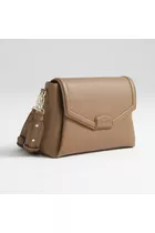 Torebka crossbody Midi Almond 2w1 z boku
