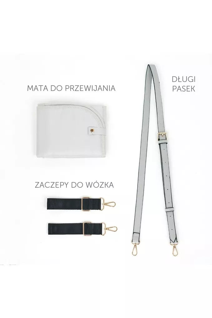 Akcesoria torba do wózka Carla Light Gray Joissy