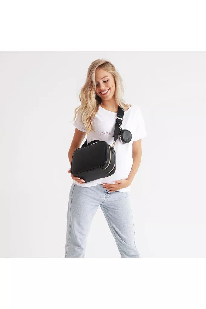 Vera Black 2w1 czarna torebka crossbody na Mamie