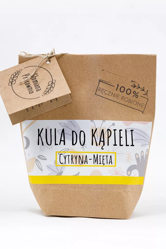 Słomiana Pracownia Kula do kąpieli Cytryna-Mięta