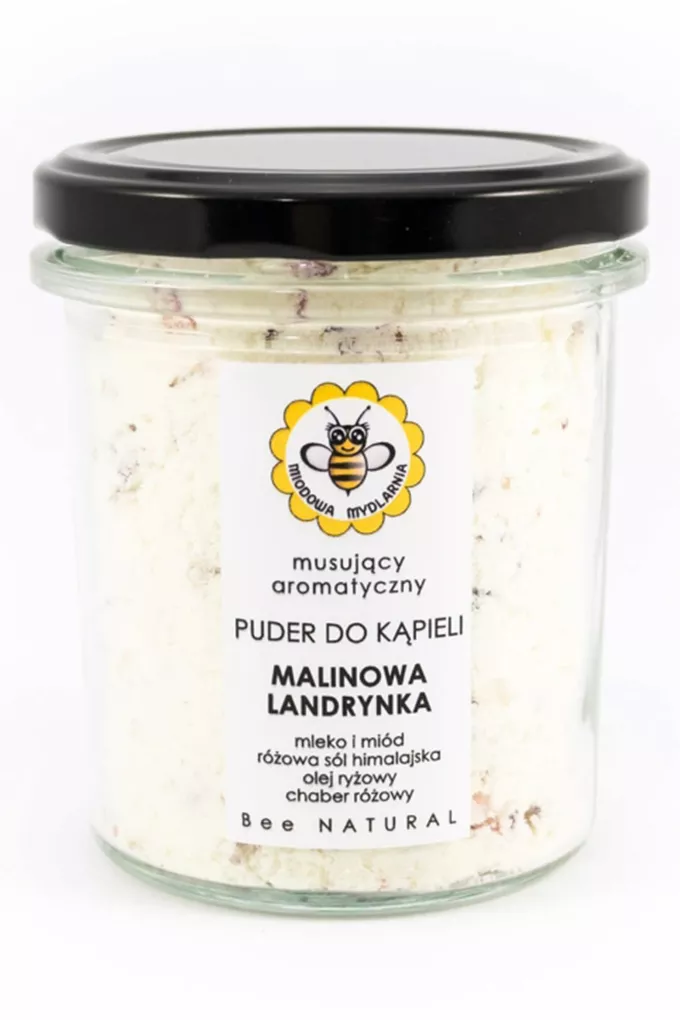 Miodowa Mydlarnia Puder do kąpieli Malinowa Landrynka