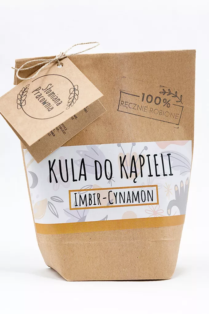 Słomiana Pracownia Kula do kąpieli Imbir-Cynamon