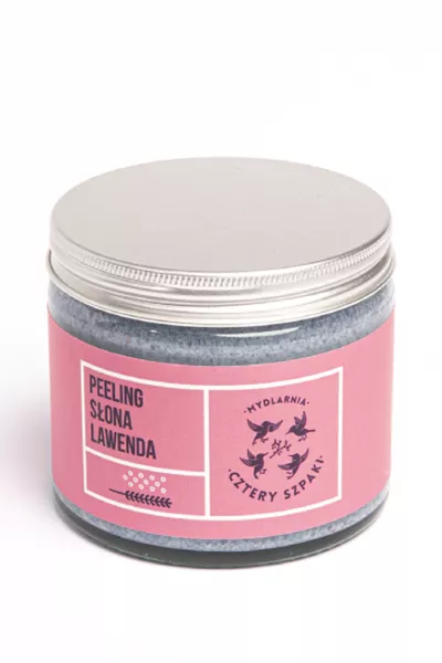 Mydlarnia Cztery Szpaki Peeling Słona Lawenda