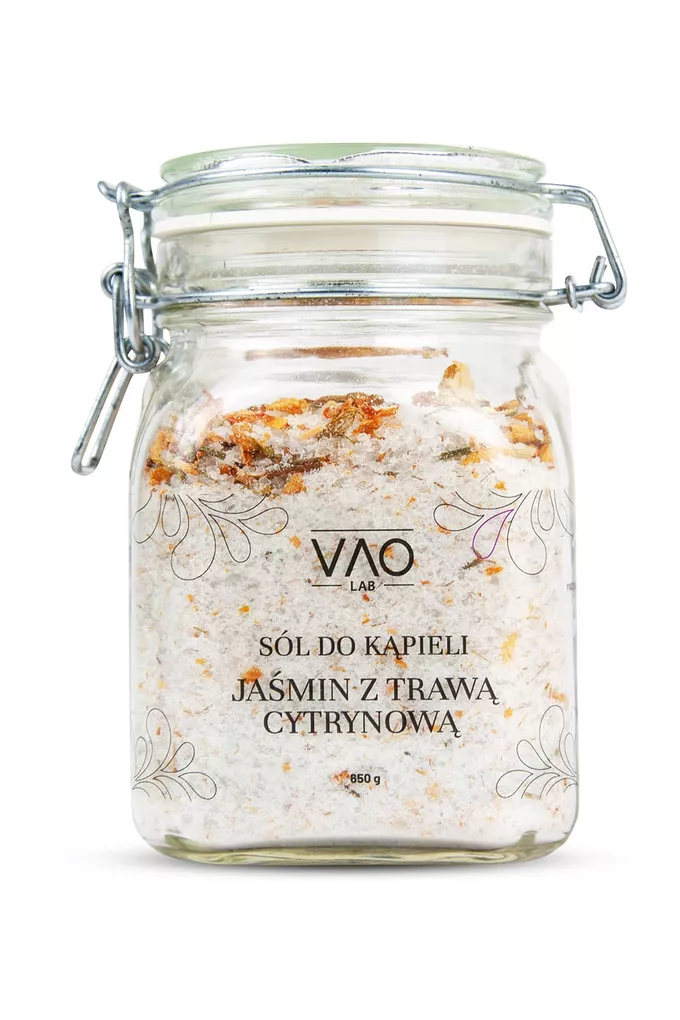 VAO LAB Sól do kąpieli Jaśmin z Trawą Cytrynową 650g