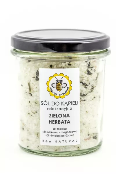 Miodowa Mydlarnia Sól do kąpieli Zielona Herbata