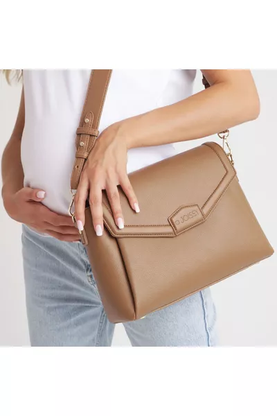 Midi Almond 2w1 torebka crossbody dla mamy i organizer do wózka Joissy