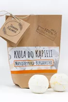 Słomiana Pracownia Kula do kąpieli Mandarynka-Bergamotka
