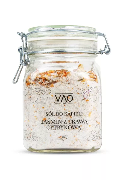 VAO LAB Sól do kąpieli Jaśmin z Trawą Cytrynową 650g