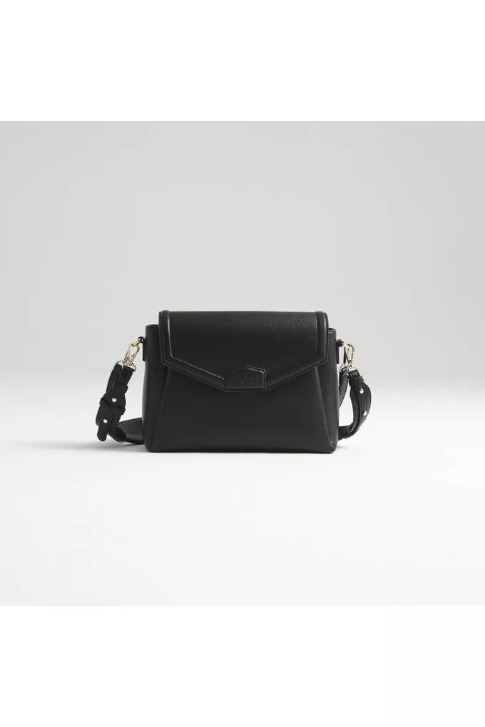 Midi Black 2w1 torebka crossbody dla mamy i organizer do wózka Joissy przód
