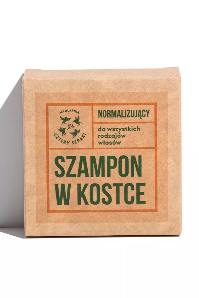 Mydlarnia Cztery Szpaki Normalizujący szampon do włosów w kostce - Rozmaryn i Mandarynka