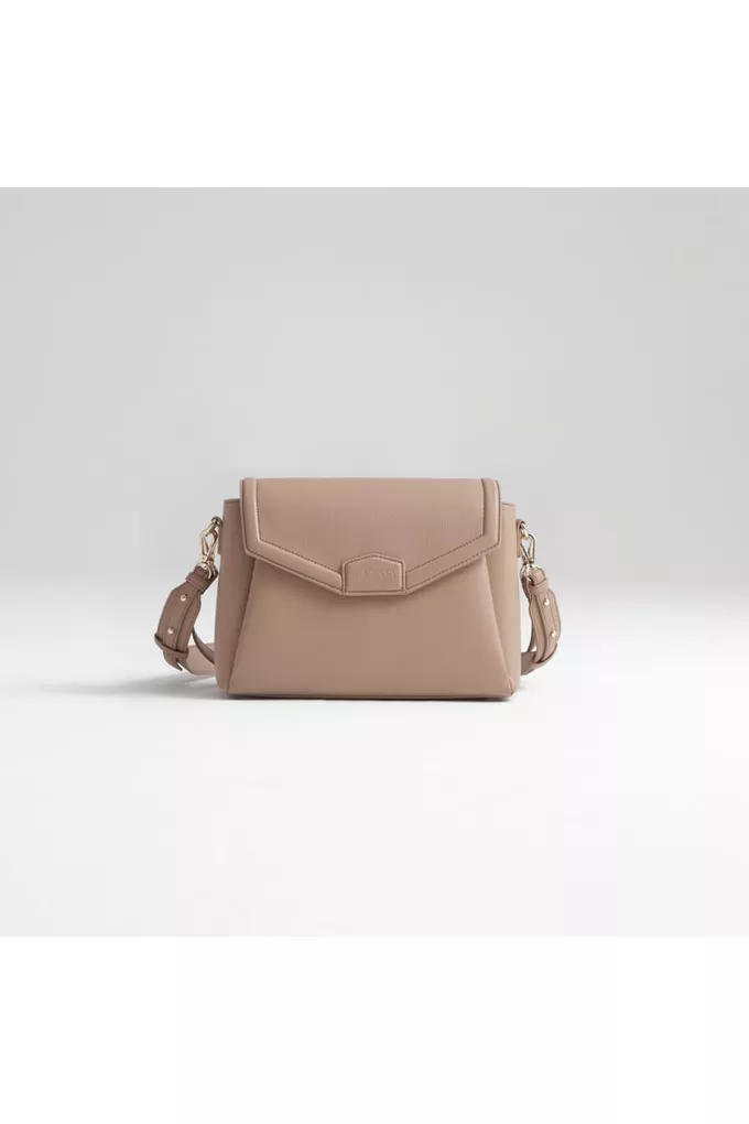 Midi Blush Beige 2w1 torebka crossbody od Joissy widok z przodu