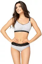 Biustonosz do karmienia Mama Sport Grey Momtobe