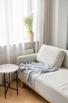 POOFI Kocyk bambusowy Oslo kolor: dusty blue