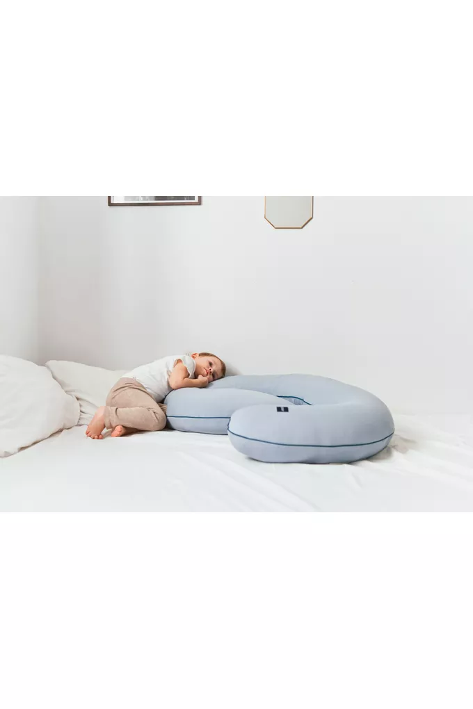 POOFI Pokrowiec na poduszkę ciążową Oranic kolor: dusty blue