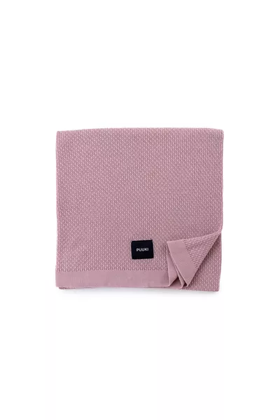Lekki kocyk bambusowy PUUKI (Poofi) mgiełka 85x85 kolor: vintage pink