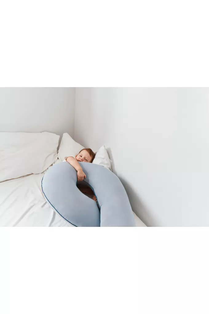 POOFI Poduszka ciążowa Organic kolor: dusty blue