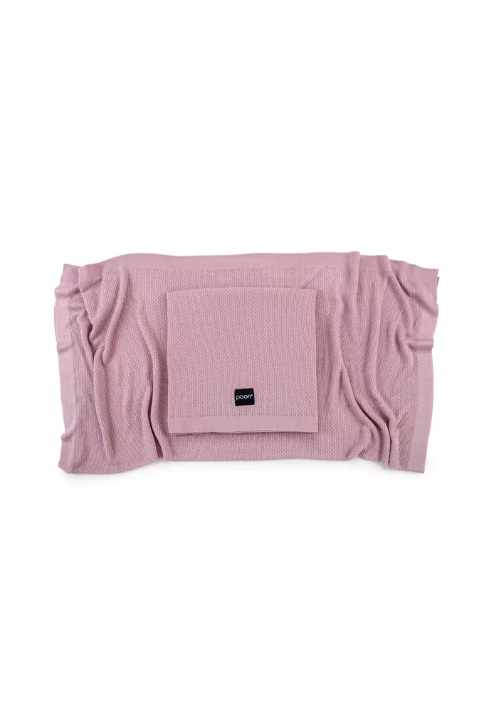 Lekki kocyk bambusowy kolor: vintage pink
