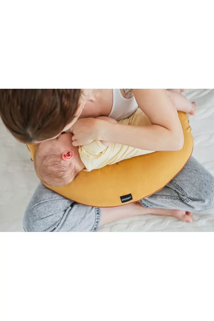 POOFI Poduszka do karmienia Organic kolor: piwonia