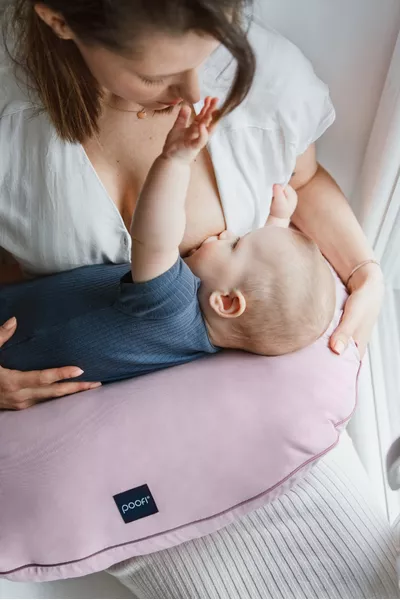POOFI Pokrowiec na poduszkę do karmienia Organic kolor: piwonia