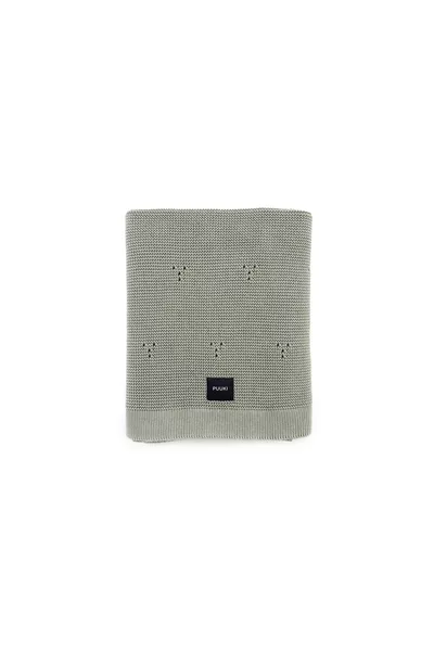 Kocyk bawełniany PUUKI (Poofi) Paris 80x100 kolor: khaki