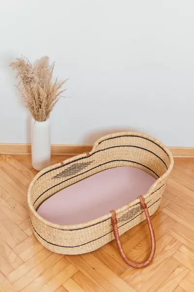 POOFI Prześcieradło do wózka Organic kolor: piwonia