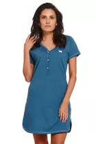Koszula nocna ciążowa i do karmienia Doctor Nap TCB.9505 - Rozmiar: M, Kolor: pacific