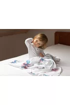 POOFI Pieluszka bambusowa Tropical 73x73cm kolor: hibiskusy