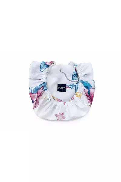 POOFI Prześcieradło do wózka Muslin kolor: hibiskusy
