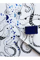 POOFI Pieluszka bambusowa Ocean 73x73cm kolor: ośmiornice