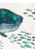 POOFI Pieluszka bambusowa Ocean 73x73cm kolor: nadymki