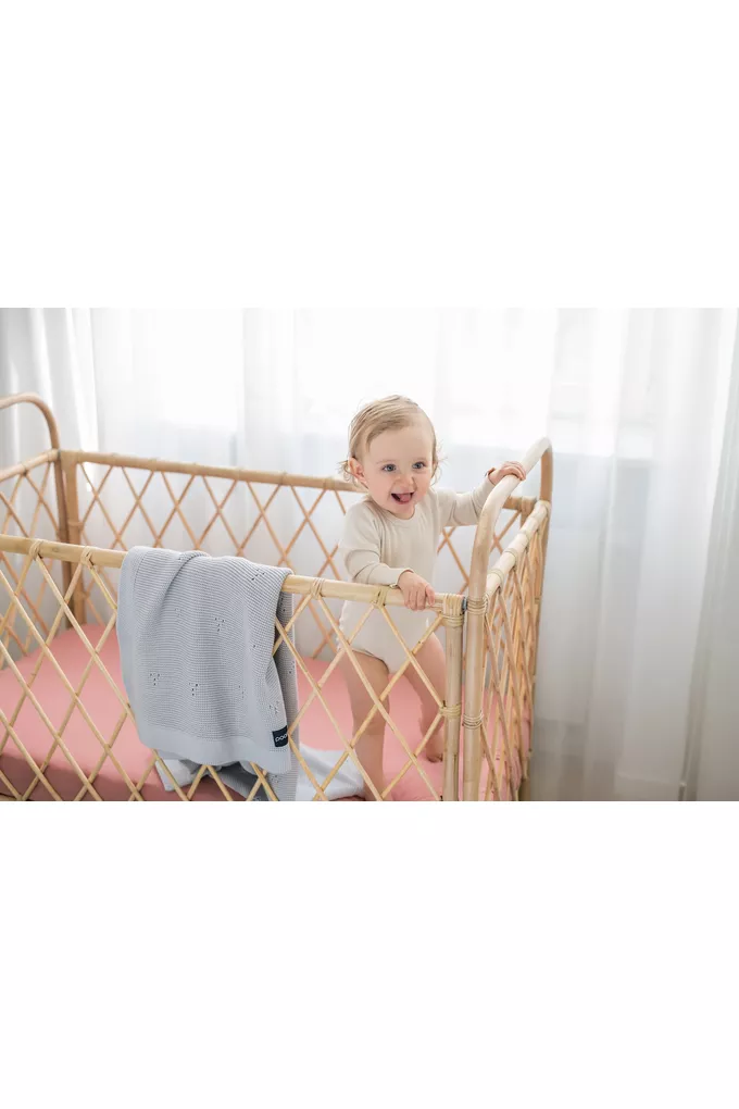 POOFI Kocyk bawełniany Paris kolor: khaki