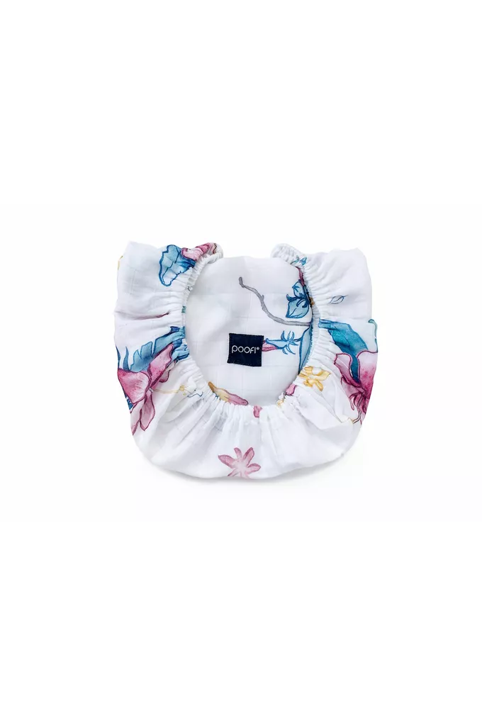 POOFI Prześcieradło do wózka Muslin kolor: hibiskusy
