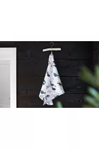 POOFI Otulacz bambusowy Ocean 120x120cm kolor: wieloryby