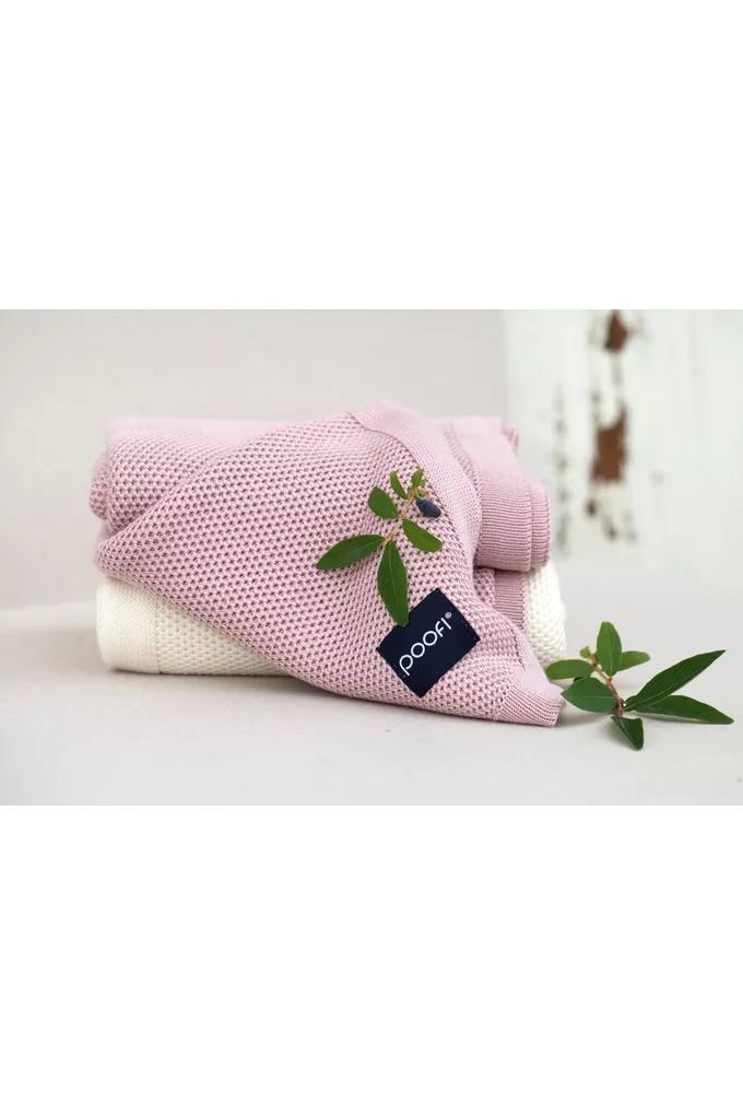 POOFI Kocyk bambusowy Faro kolor: vintage pink