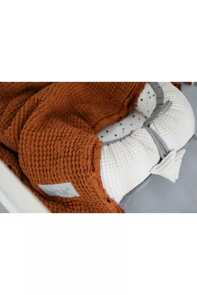 Kokon niemowlęcy Cotton-waffel Confetti &amp; Beige