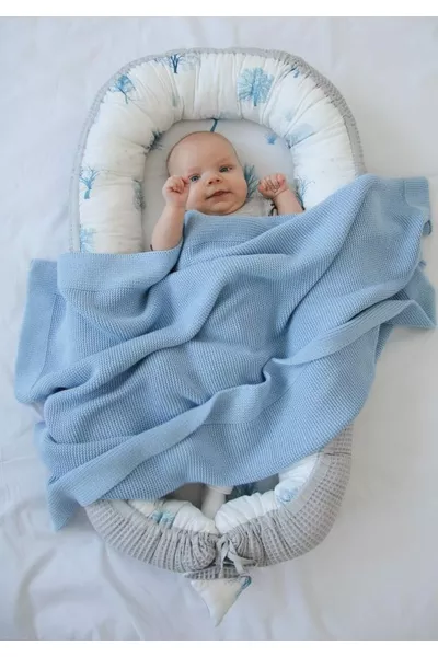 Bambusowy kocyk Baby Blue