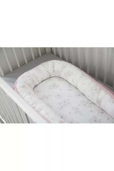 Kokon niemowlęcy dla dziewczynki Cottonwaffel Love &amp; Rosy